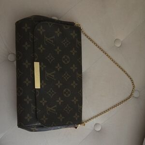 Luxury Designer Brown Bag with Gold Chain